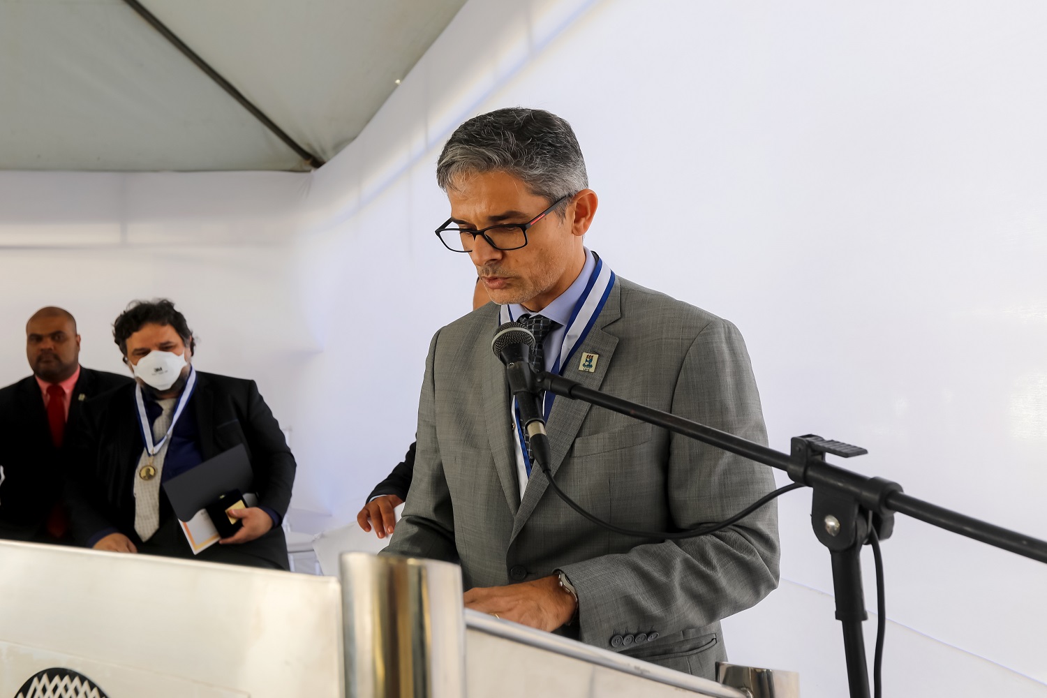 Lucindo discursou representando todos os pesquisadores e instituições homenageados