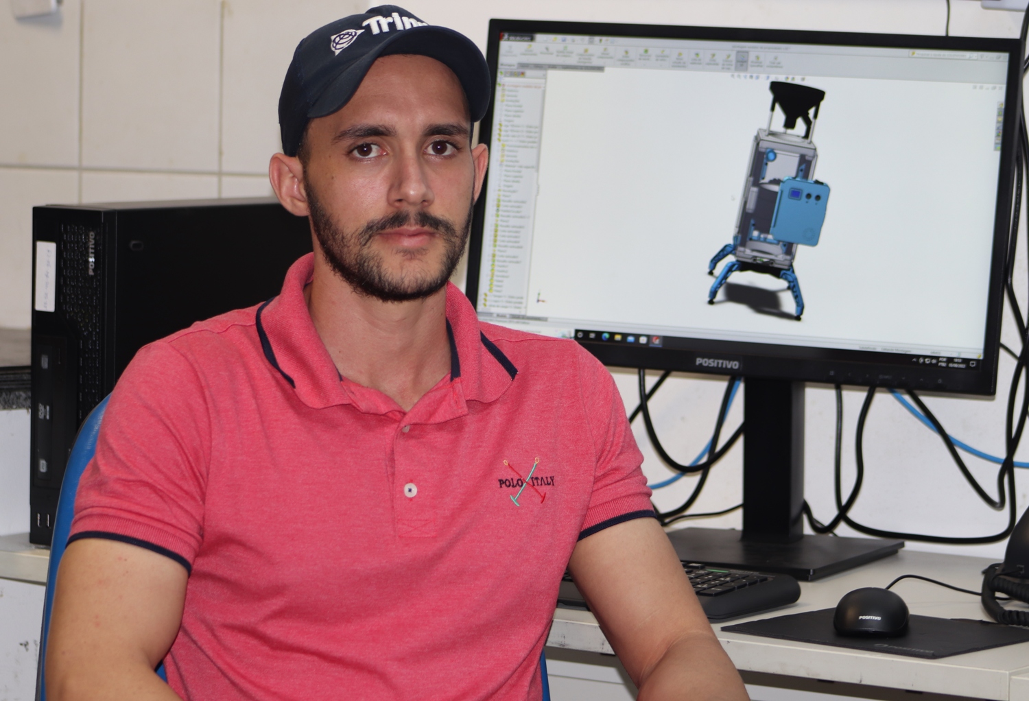Estudante Agnaldo Santana dos Santos desenvolveu a solução inovadora por meio do PIBITI