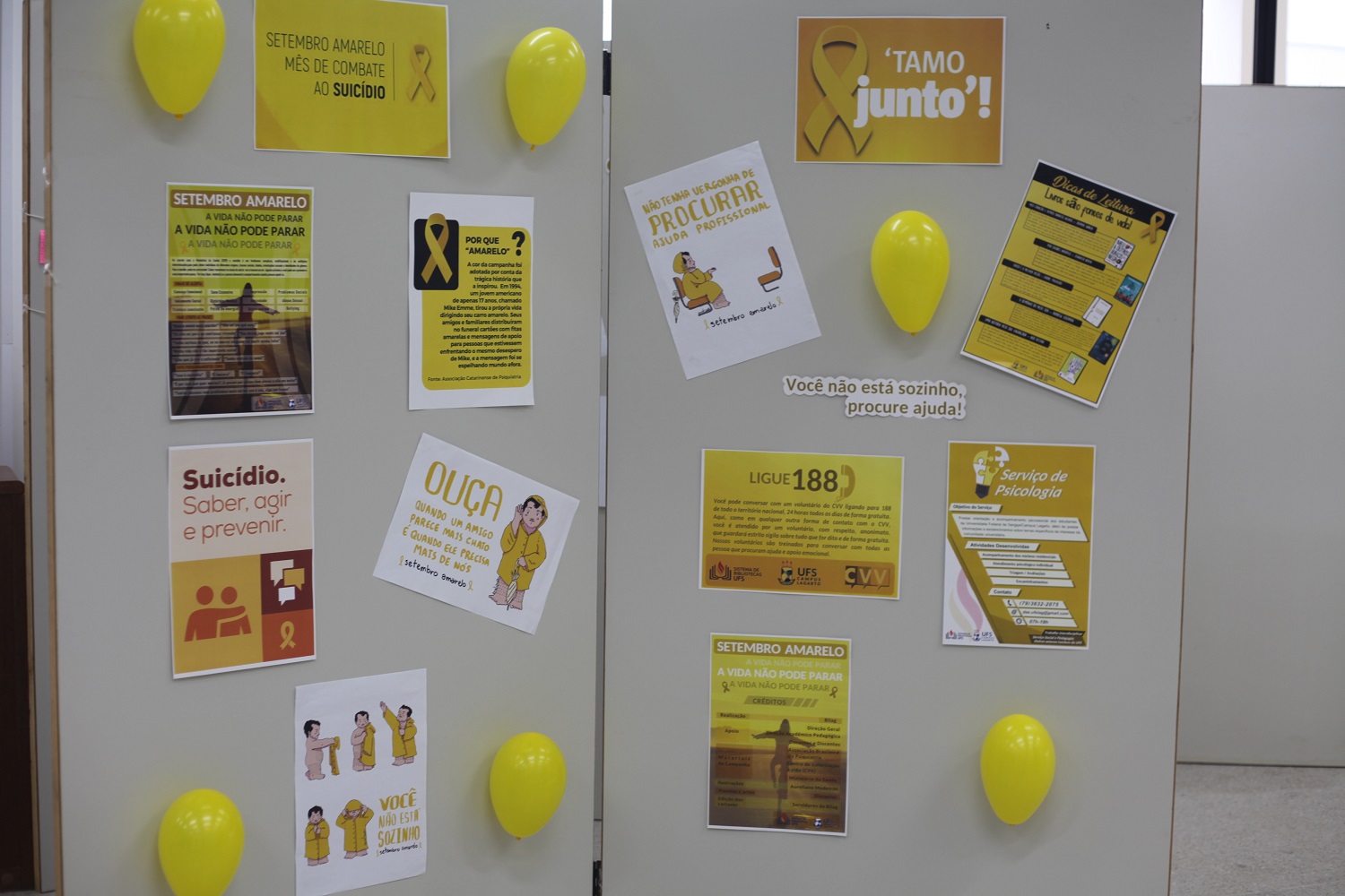 Setembro Amarelo. Imagens: Ana Laura Farias/ Campus Lagarto