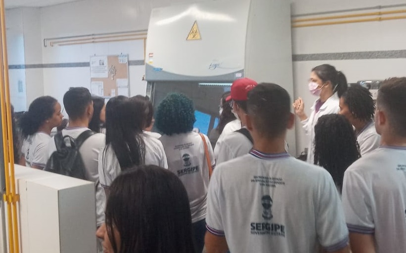 Alunos conheceram instalações do campus. Imagem: Arquivo pessoal