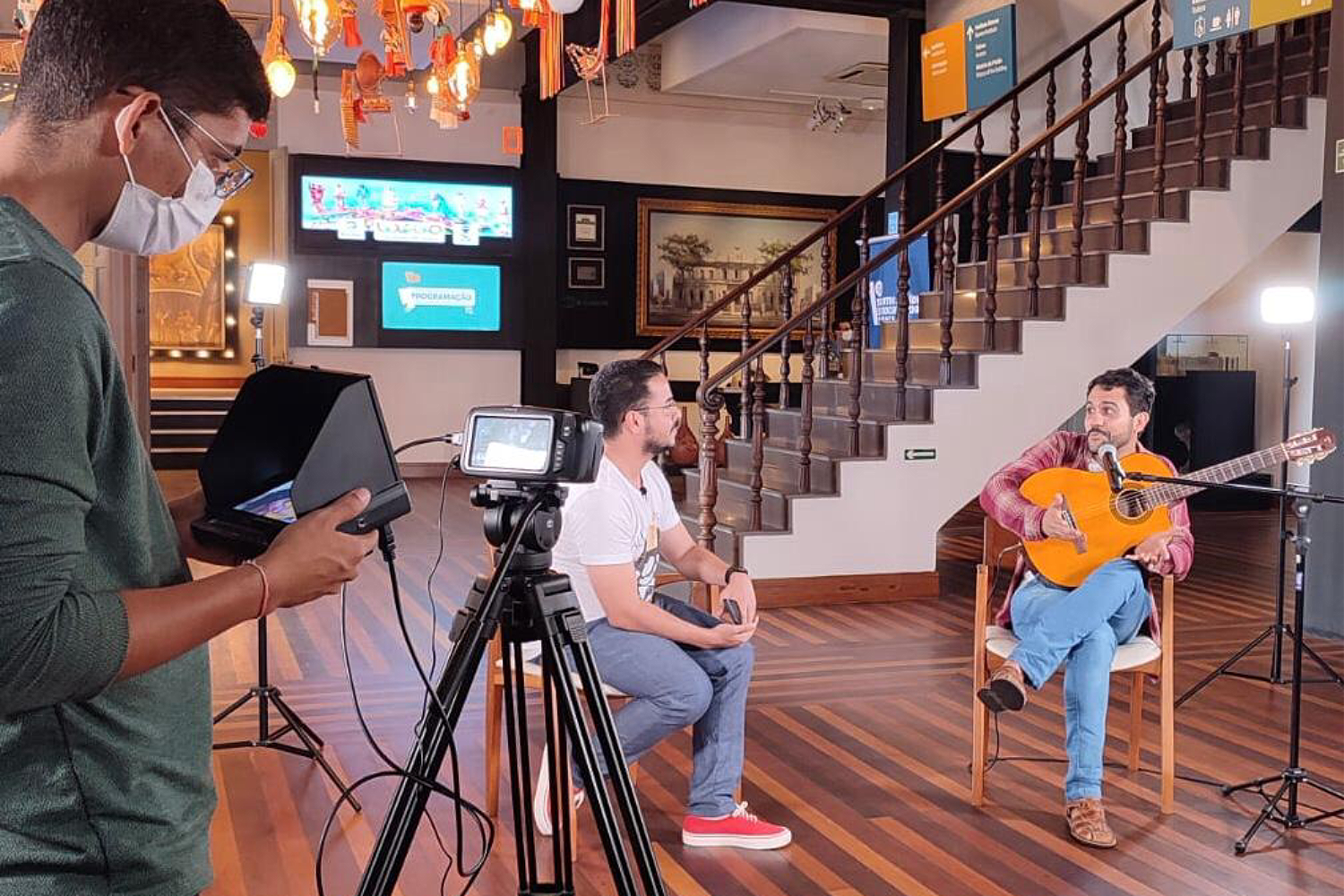 Programa #TamoJunto, uma das produções da TV UFS neste ano (Foto: Arquivo/TVUFS)