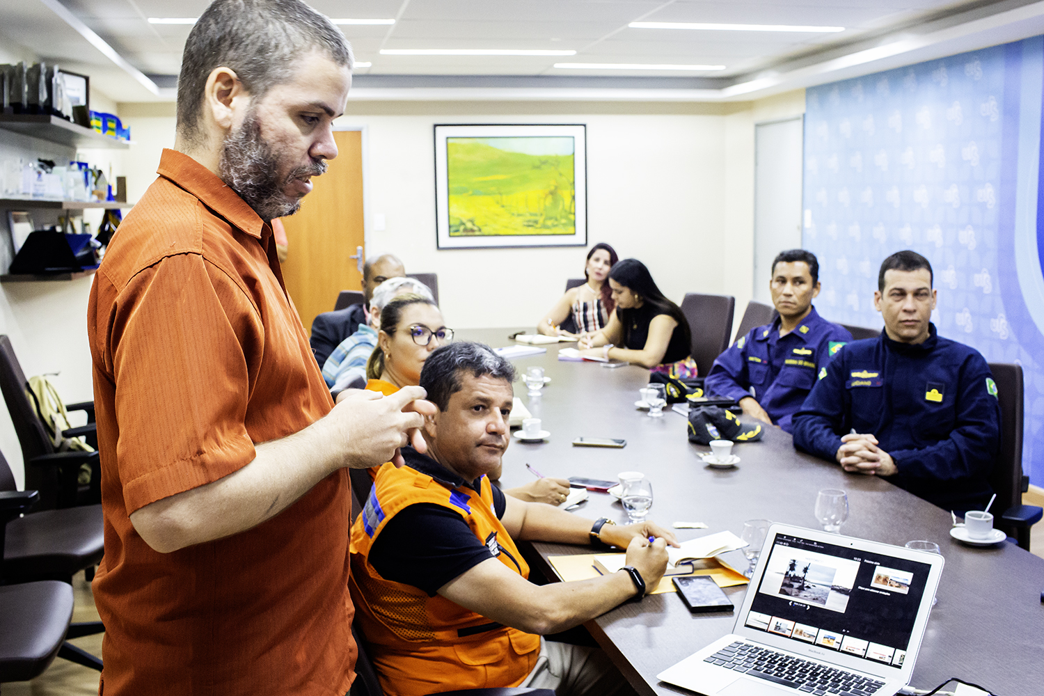 Apresentação foi conduzida pelo geólogo e pesquisador do Progeologia, Júlio César Vieira