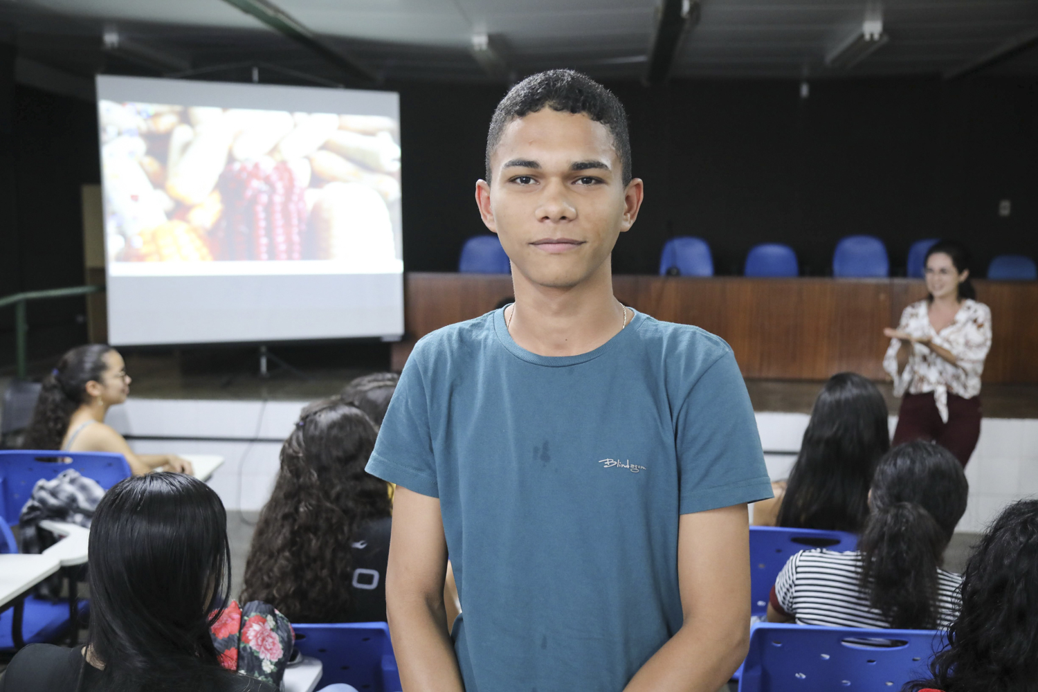O calouro da UFS, Jadson Bispo elogiou a programação da Semana de Acolhimento