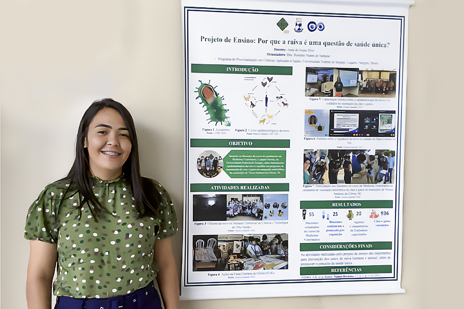 Anita de Souza Silva, formada em Medicina Veterinária no Campus Sertão (Foto: Arquivo pessoal)