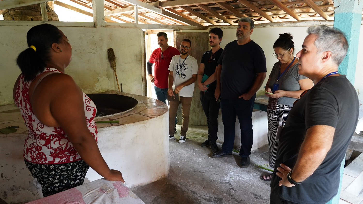 Integrantes do projeto realizaram visitas técnicas nas comunidades participantes (foto: Elias Rodrigues/Ascom Embrapa Território e Alimentos) 