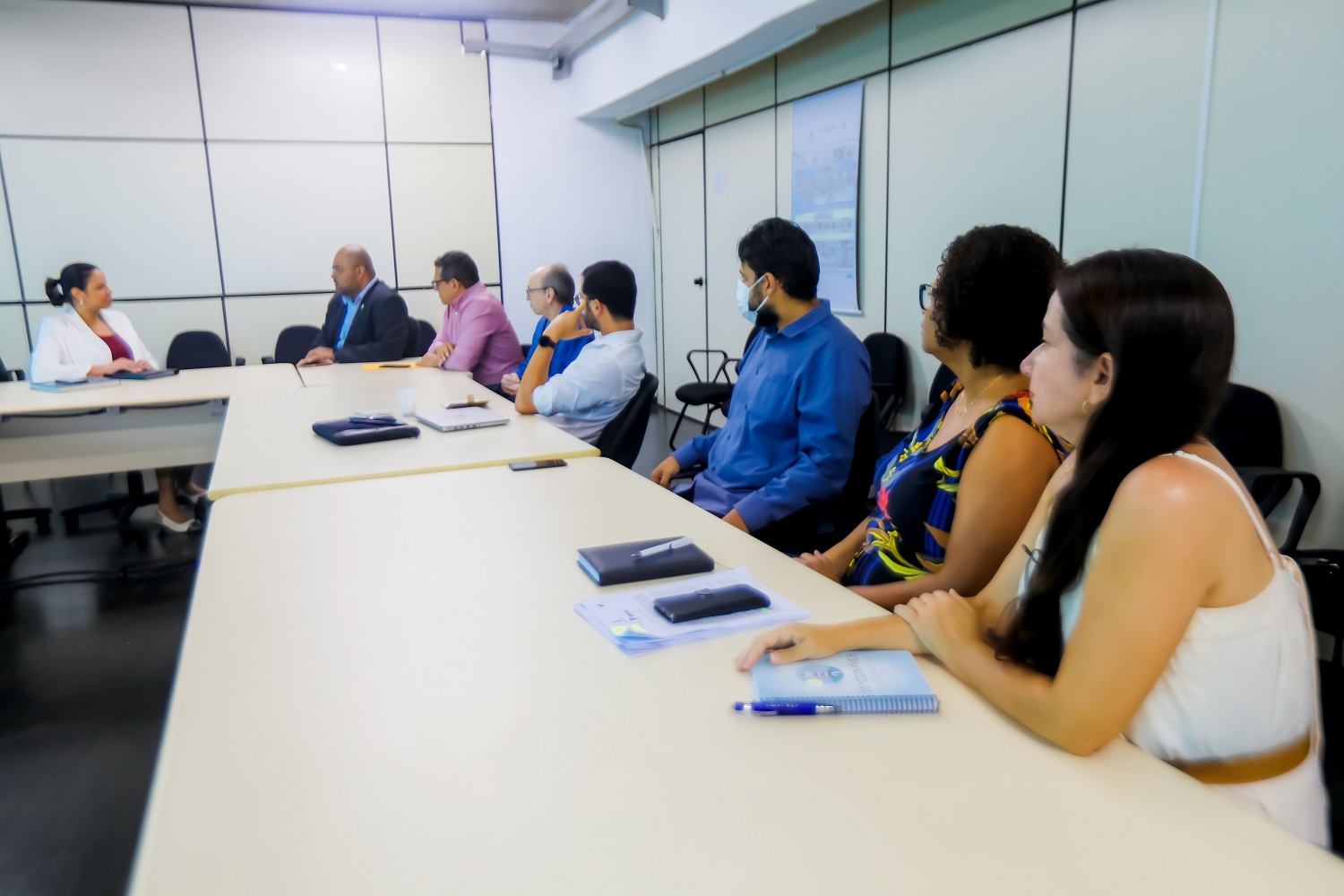 Objetivo da reunião foi discutir possíveis parcerias entre as instituições. (foto: Schirlene Reis/Ascom UFS)