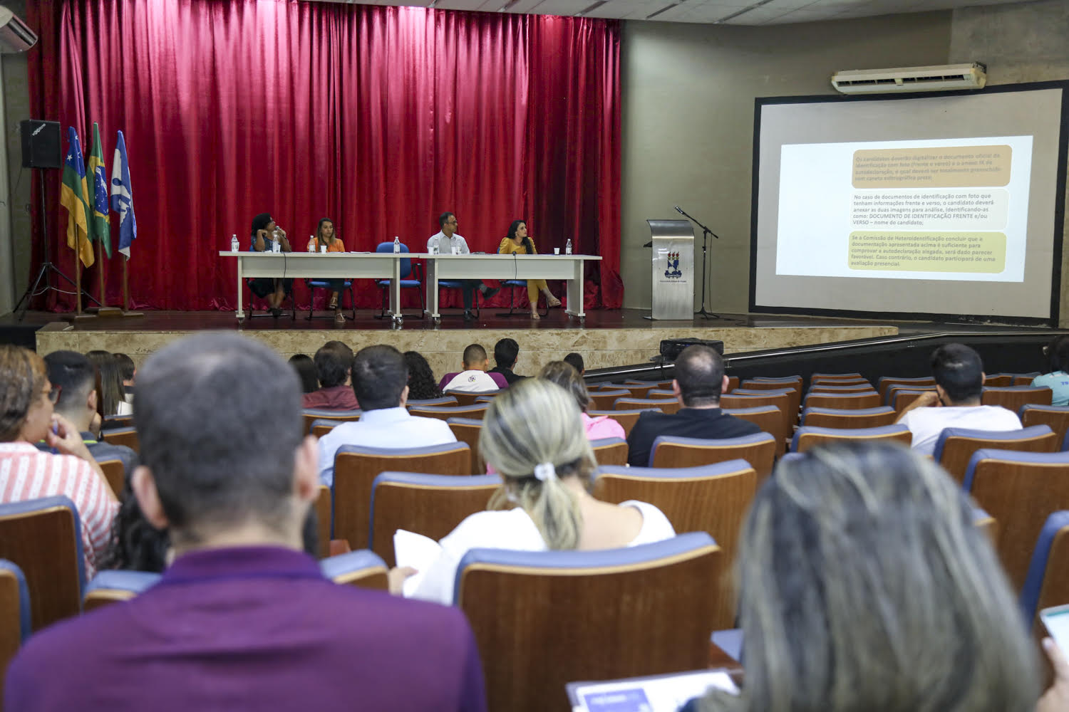 Durante encontro foram apresentados os principais equívocos cometidos pelos estudantes na etapa de inscrição do Sisu. (Foto: Adilson Andrade/Ascom UFS)
