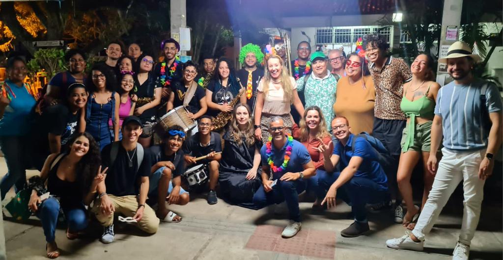 Alunos se divertiram durante a atividade. (foto: Arquivo pessoal)