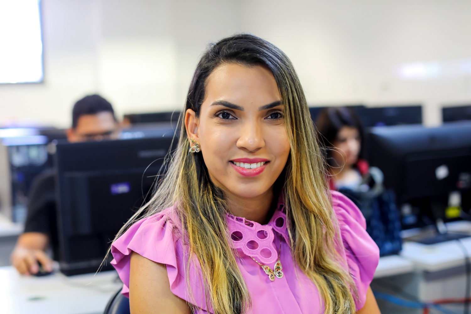 Luciana Araujo, coordenadora da equipe responsável pela pré-matricula, explicou de que forma o trabalho foi realizado 