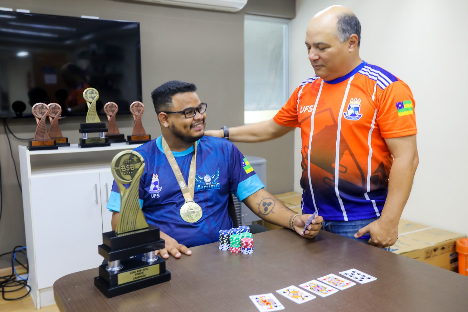 Aluno conquistou medalha de ouro na competição de poker online. (foto: Schirlene Reis/Ascom UFS)