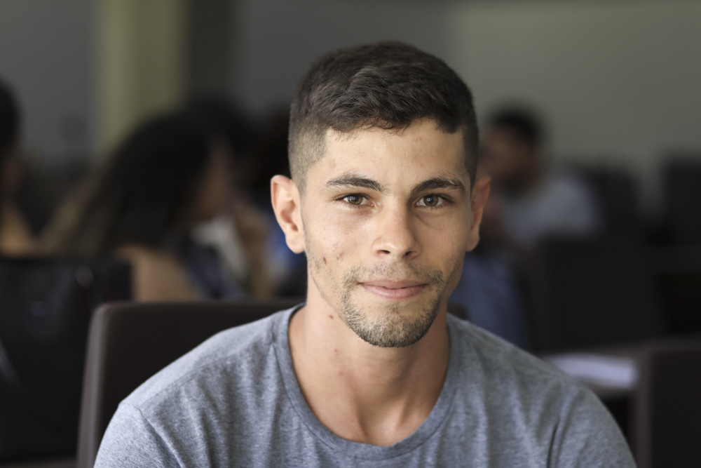 Ryan Ribeiro, estudante e dirigente do Centro Acadêmico de Engenharia Agronômica.
