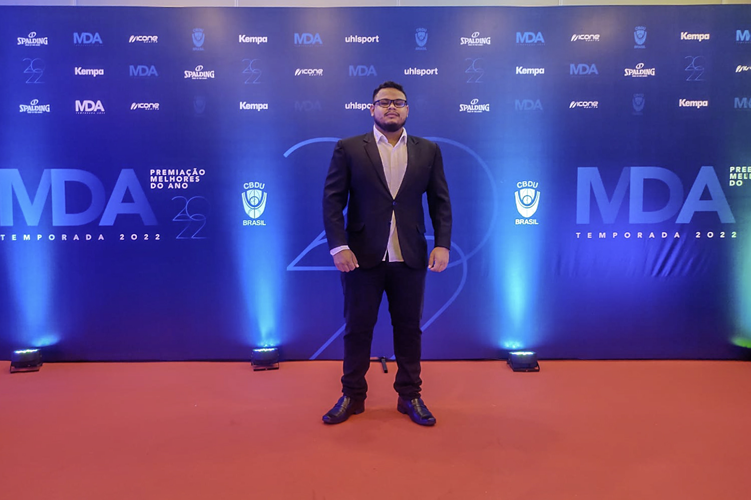 Bruno durante a cerimônia de premiação em Brasília/DF. (foto: Arquivo pessoal)