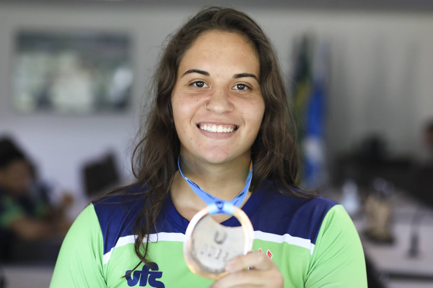 Estreando em competições, Sanny Souza também alcançou a terceira colocação no surf.