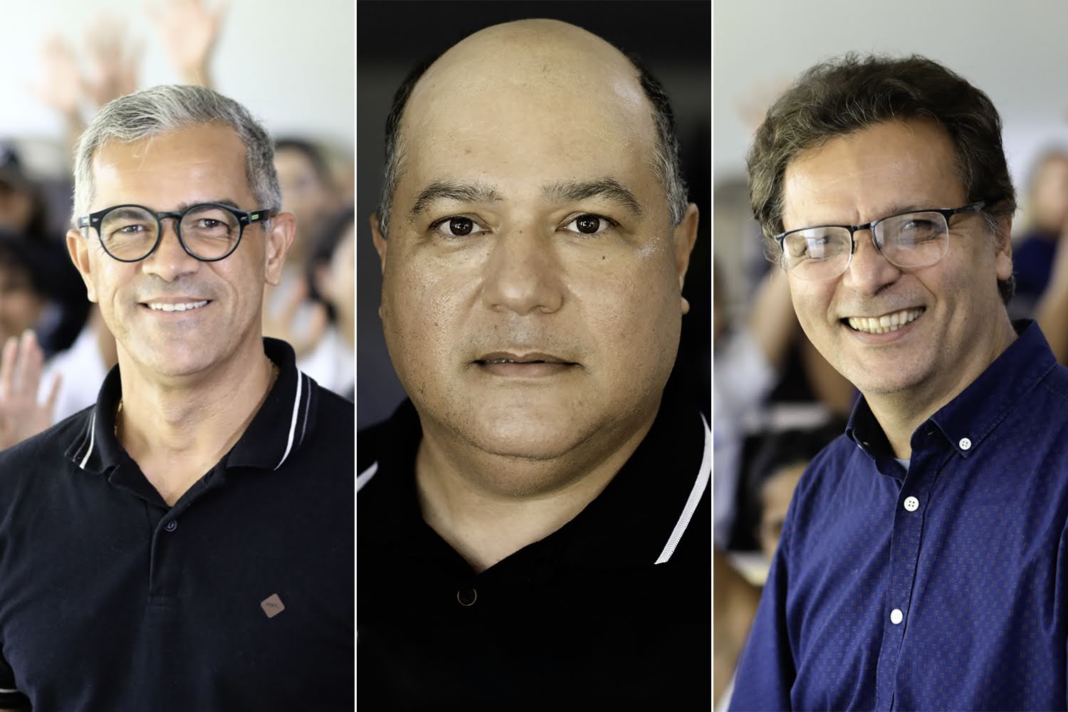 Marcelo Mendes, pró-reitor de assuntos estudantis; Randy Nascimento, coordenador da Copre; Mario Adriano, chefe do Departamento de Medicina.