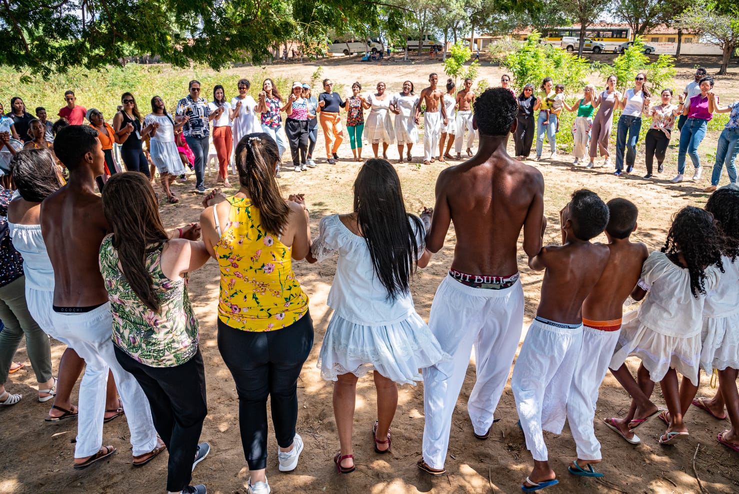 Durante visitas do Cecane nas comunidades há espaço para realização de vivências (comunidade Mocambo- Porto da Folha). (foto: Arquivo pessoal)