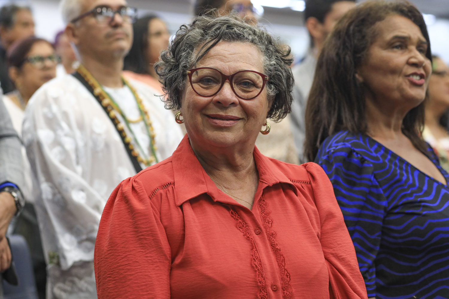 “Todas nós que militamos com Ana nos sentimos homenageadas, agraciadas por esse título”, disse Ângela Melo, vereadora de Aracaju.