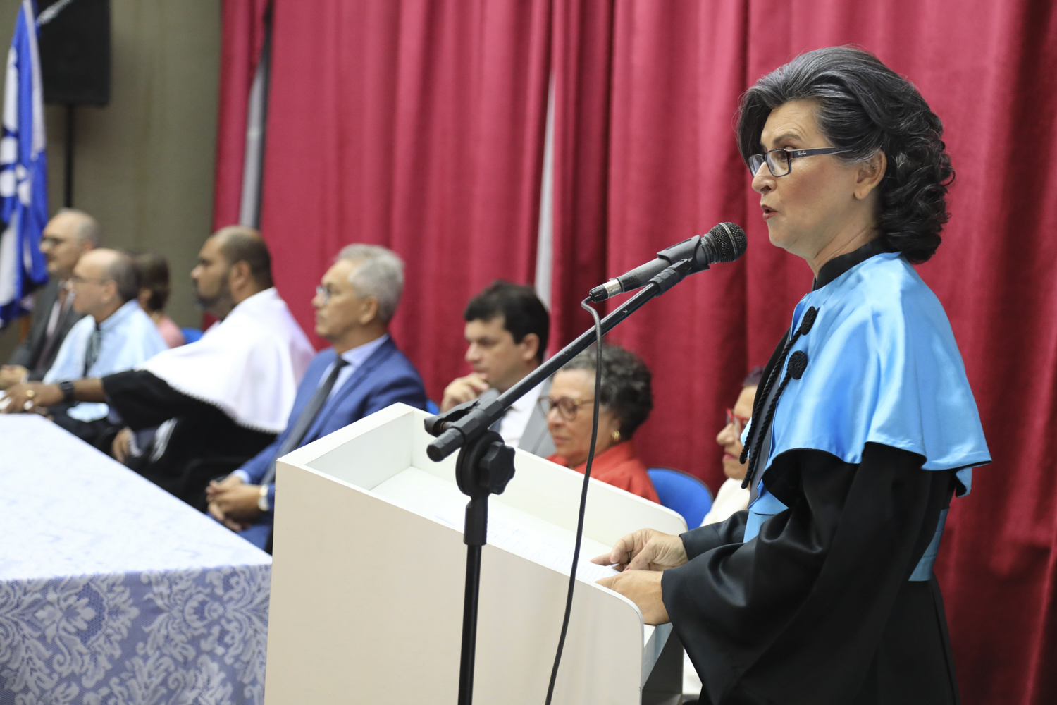 “O ato de outorga deste título carrega a dimensão vibrante e inequívoca de que professoras e professores são intelectuais com compromisso com a formação dos estudantes”, pontuou a conselheira Silvana Bretas.