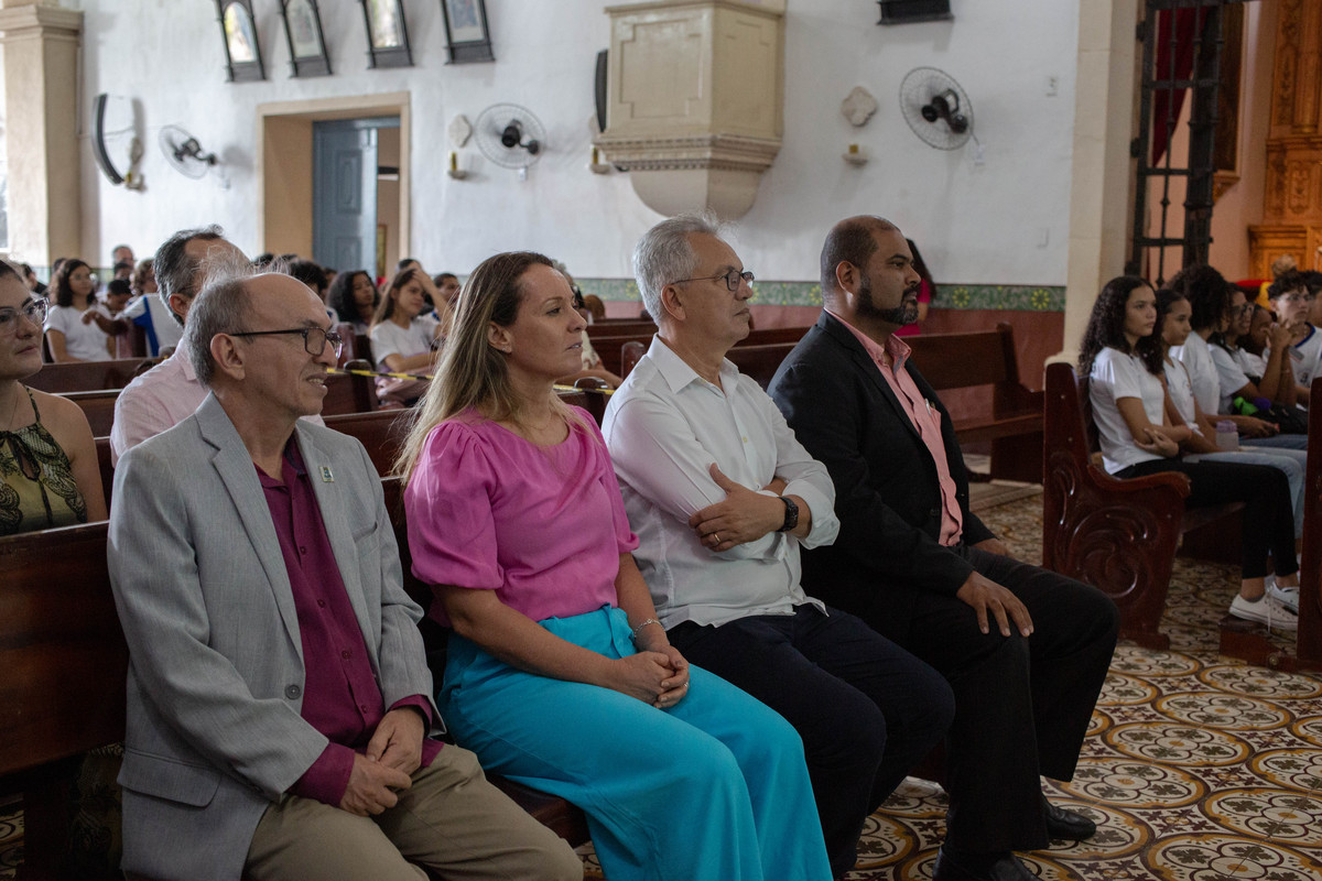 Gestores da UFS prestigiaram o evento. (Foto: Elisa Lemos/Ascom UFS)