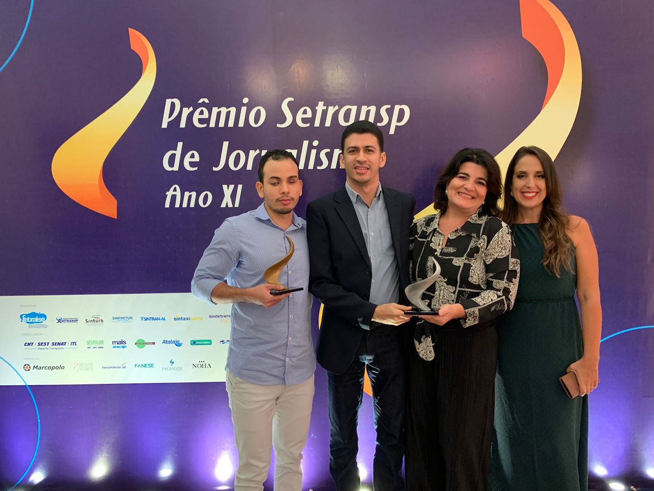 Rádio UFS venceu Prêmio Setransp de Jornalismo pela quinta vez. Fotos: Rádio UFS
