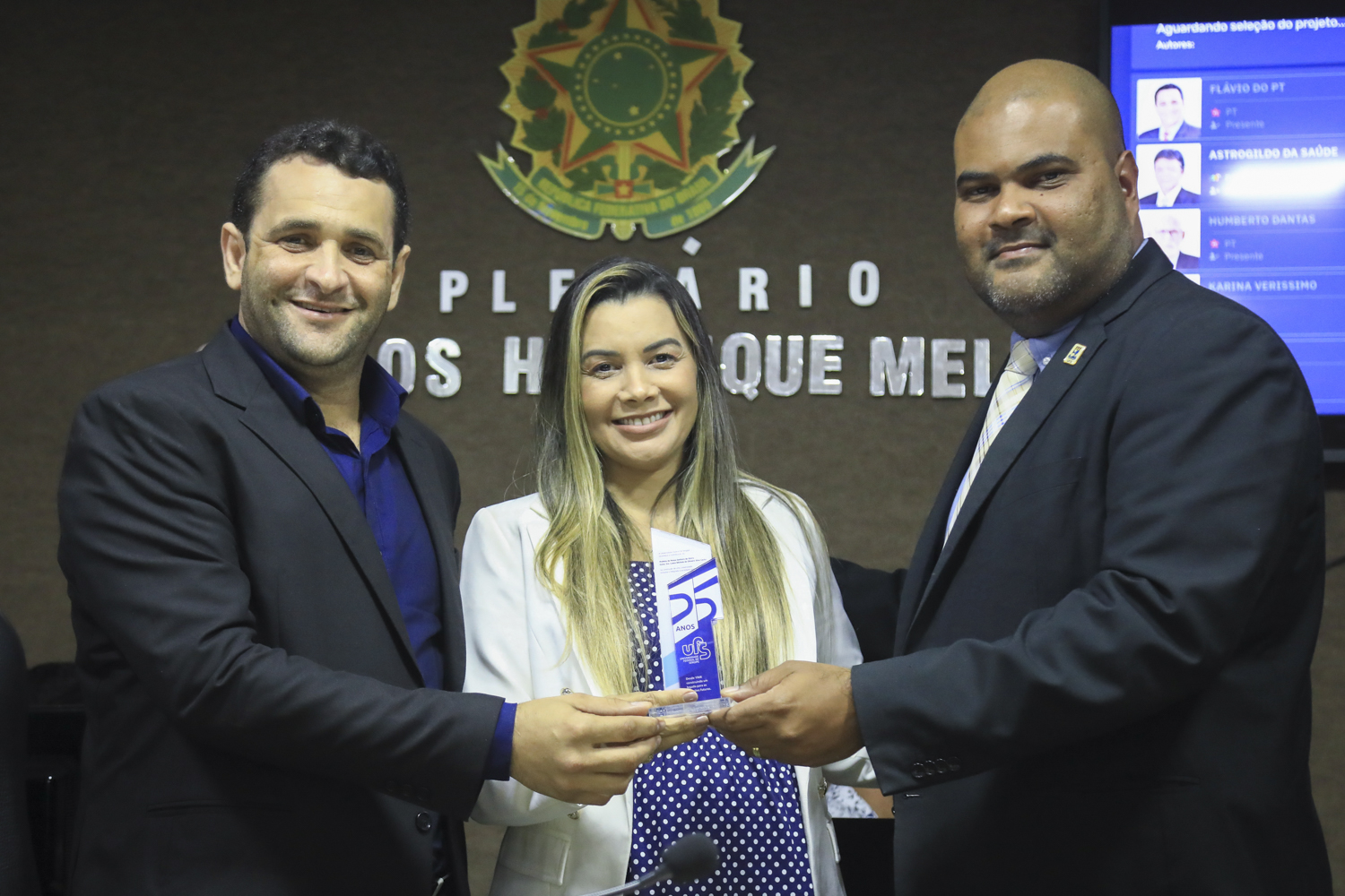 Prefeita de Glória, Luana Michele, disse que, no Sertão, "a UFS tem algo muito bem sonhado e planejado". (Foto: Adilson Andrade/Ascom UFS)