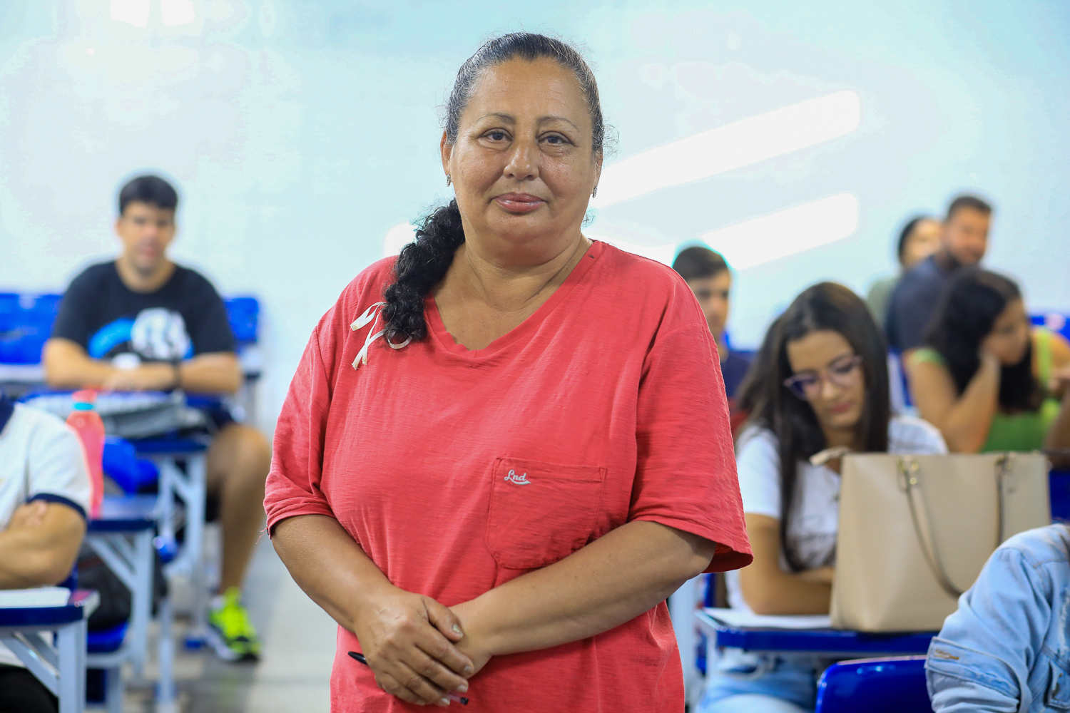 Cristina Helena Gomes ingressou, aos 56 anos, na Licenciatura em Matemática (Foto: Adilson Andrade/AscomUFS)
