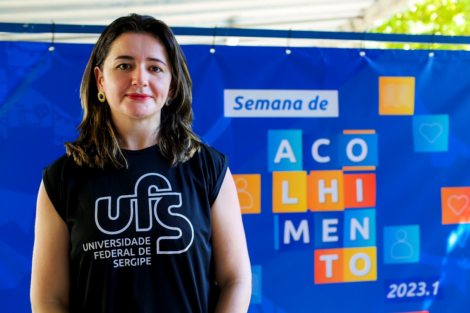 Diretora do Departamento de Licenciaturas e Bacharelados da UFS, Fernanda Bispo (Foto: Schirlene Reis/AscomUFS)