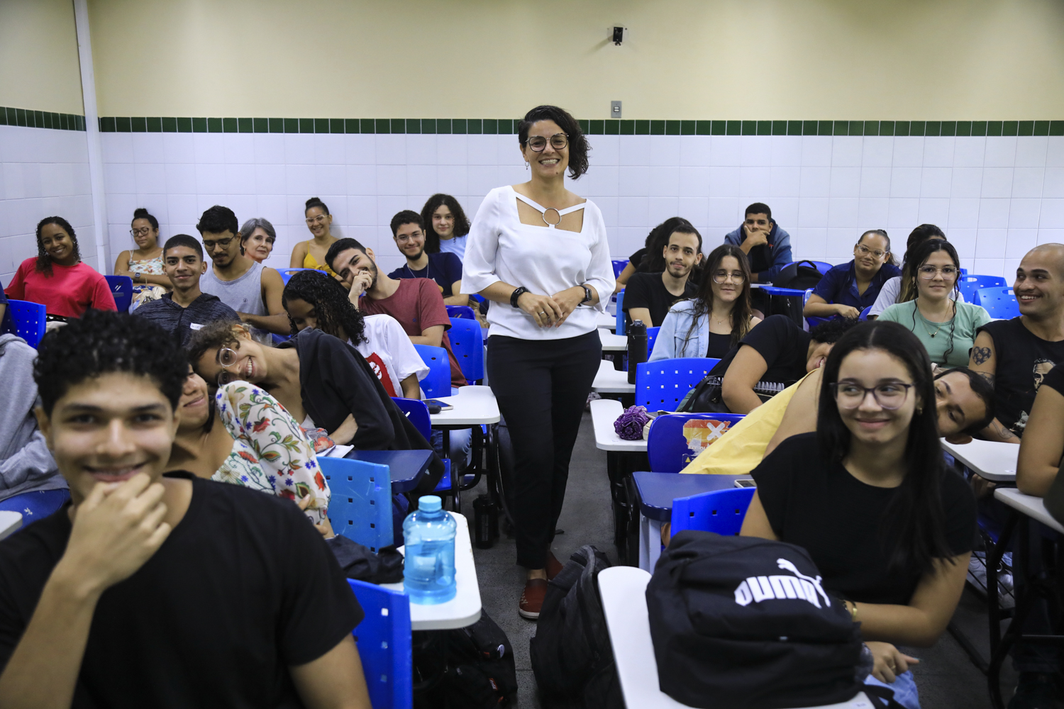 Chefe do Departamento de Nutrição, professora Andhressa Fagundes (Foto: Adilson Andrade/AscomUFS)