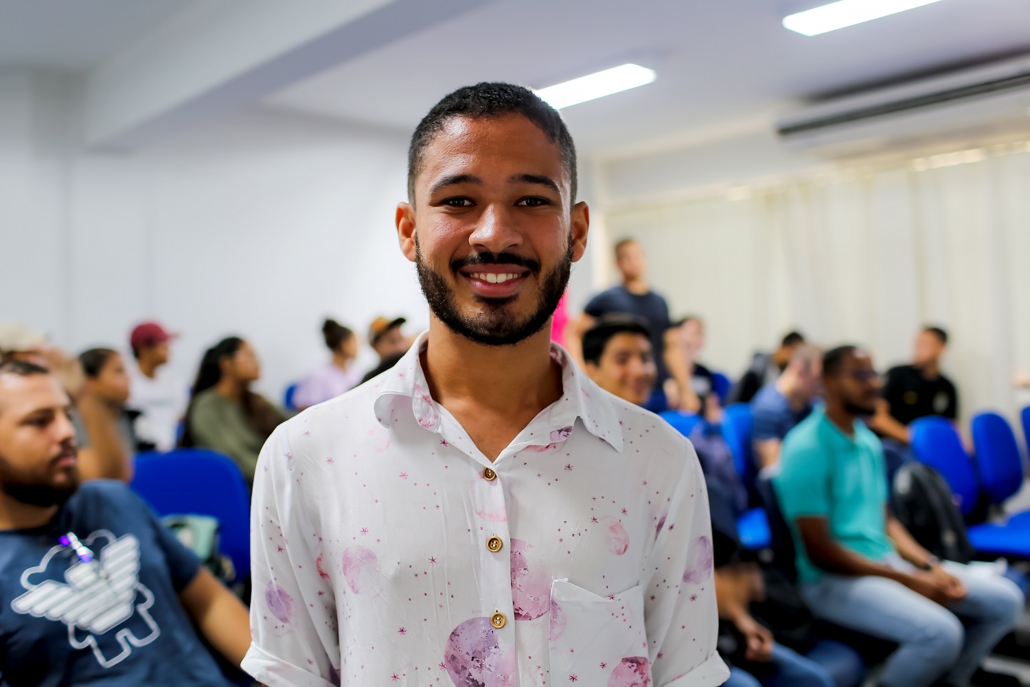 Centro Acadêmico de Engenharia Agronômica, presidido por Pedro Menezes, preparou extensa programação de recepção aos novos estudantes (Foto: Shirlene Reis/Ascom UFS) 