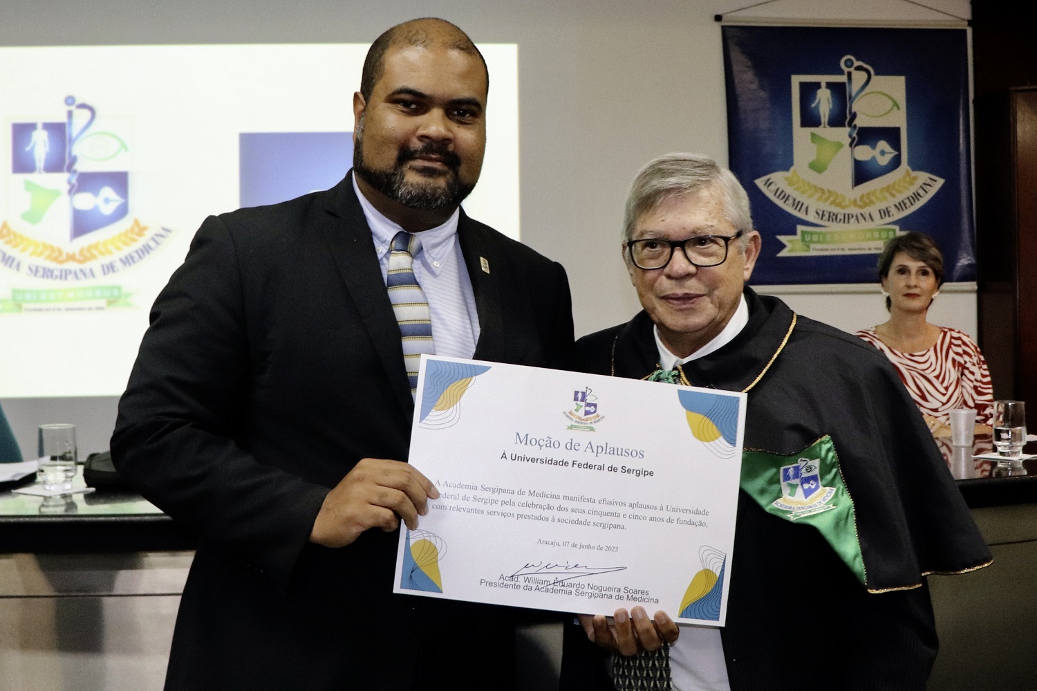 UFS recebeu moção de aplausos pelos 55 anos de existência. (foto: Vitor Belém/Ascom UFS)