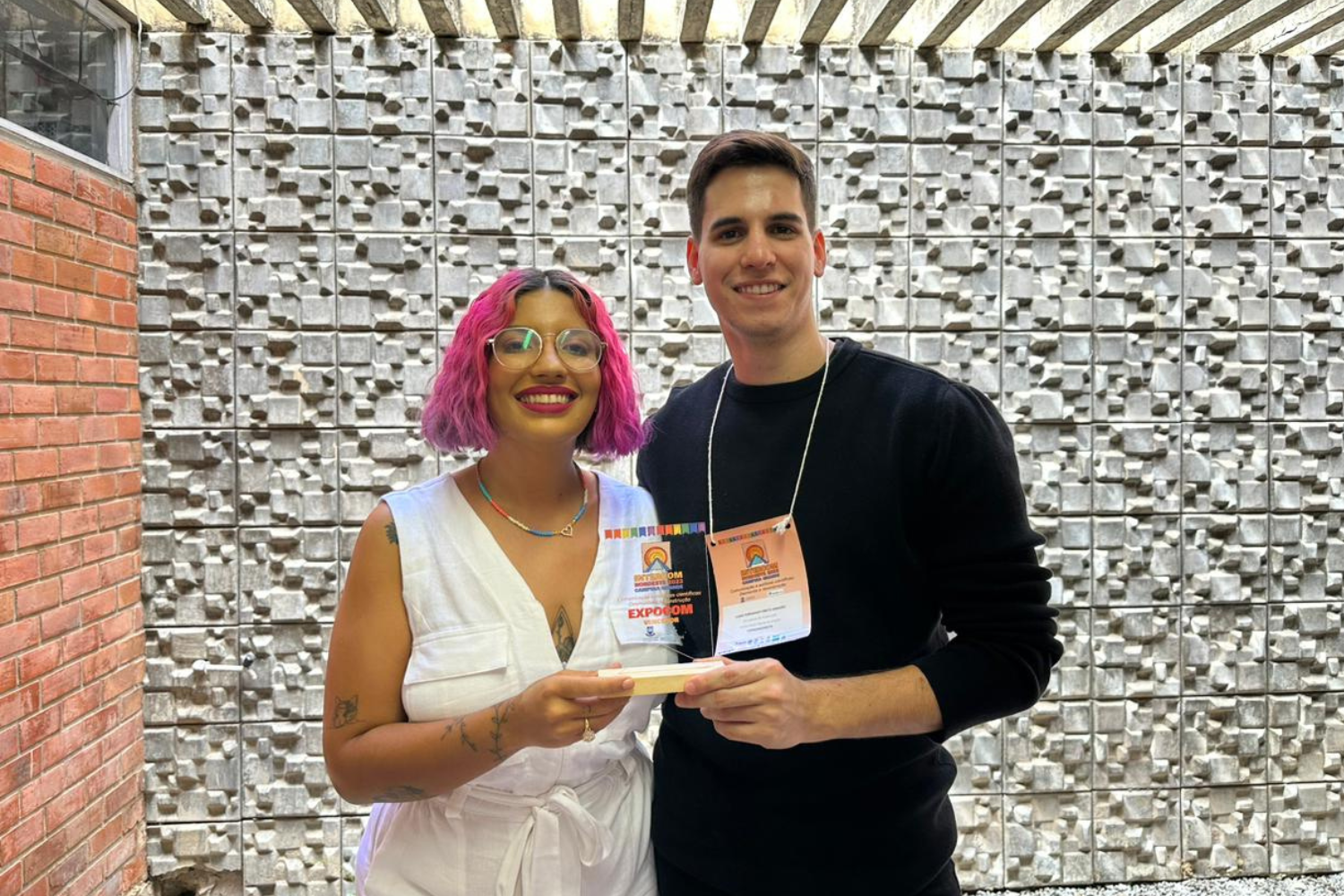Natália Baêta e Luan Fernando cursam Publicidade e Propaganda na UFS. (foto: Arquivo pessoal)