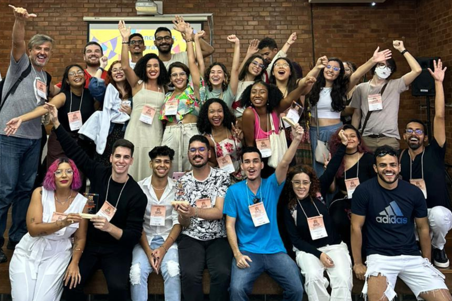 Equipe da UFS presente Congresso Brasileiro de Ciências da Comunicação, realizado em Campina Grande. (foto: Arquivo pessoal)