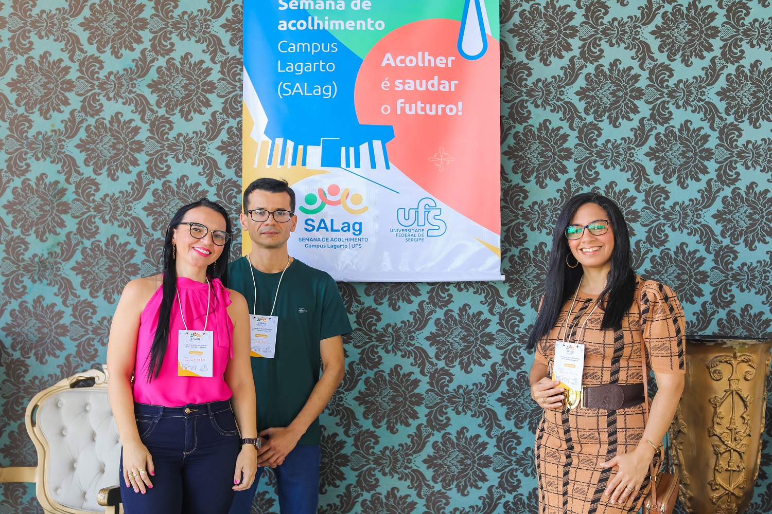  Equipe coordenadora do evento. (foto: Schirlene Reis/Ascom UFS)