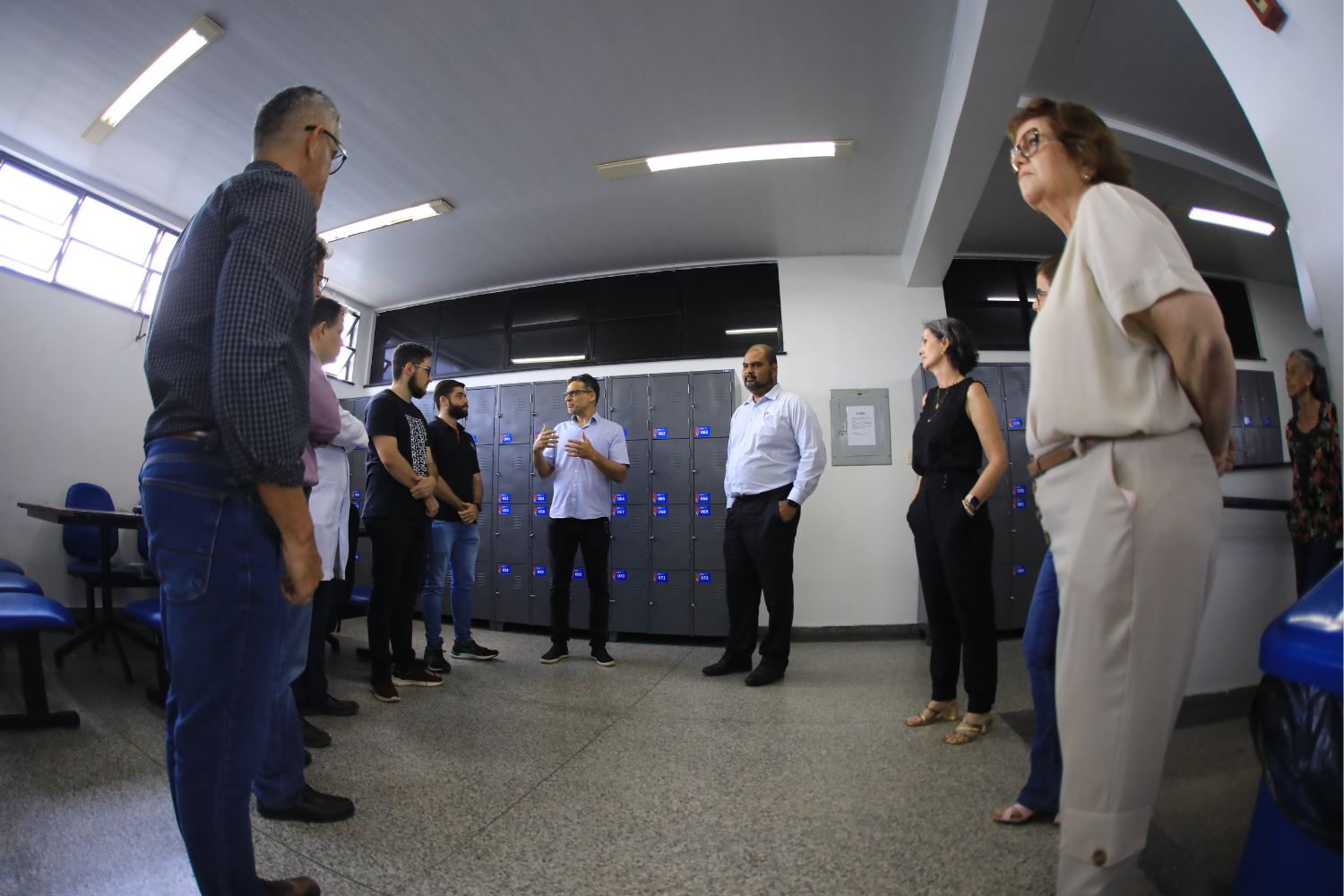 Cerimônia de entrega dos armários aconteceu ontem, 31/07. (foto: Pedro Ramos/Ascom UFS)