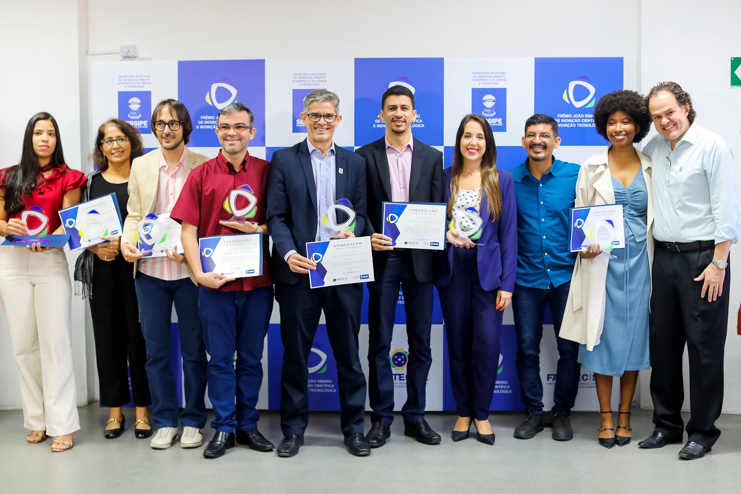 Contemplados pelo XI Prêmio João Ribeiro de Divulgação Científica e Inovação Tecnológica. (Foto: Schirlene Reis) 