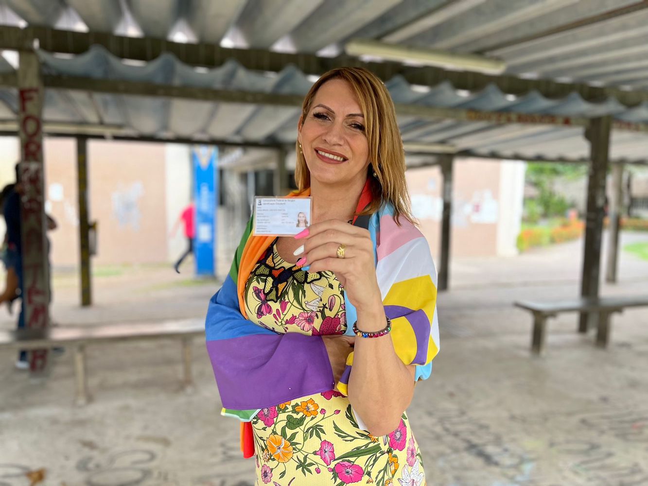 Linda Brasil foi a primeira estudante trans a ter o nome social nos documentos da instituição (Foto: Arquivo pessoal)