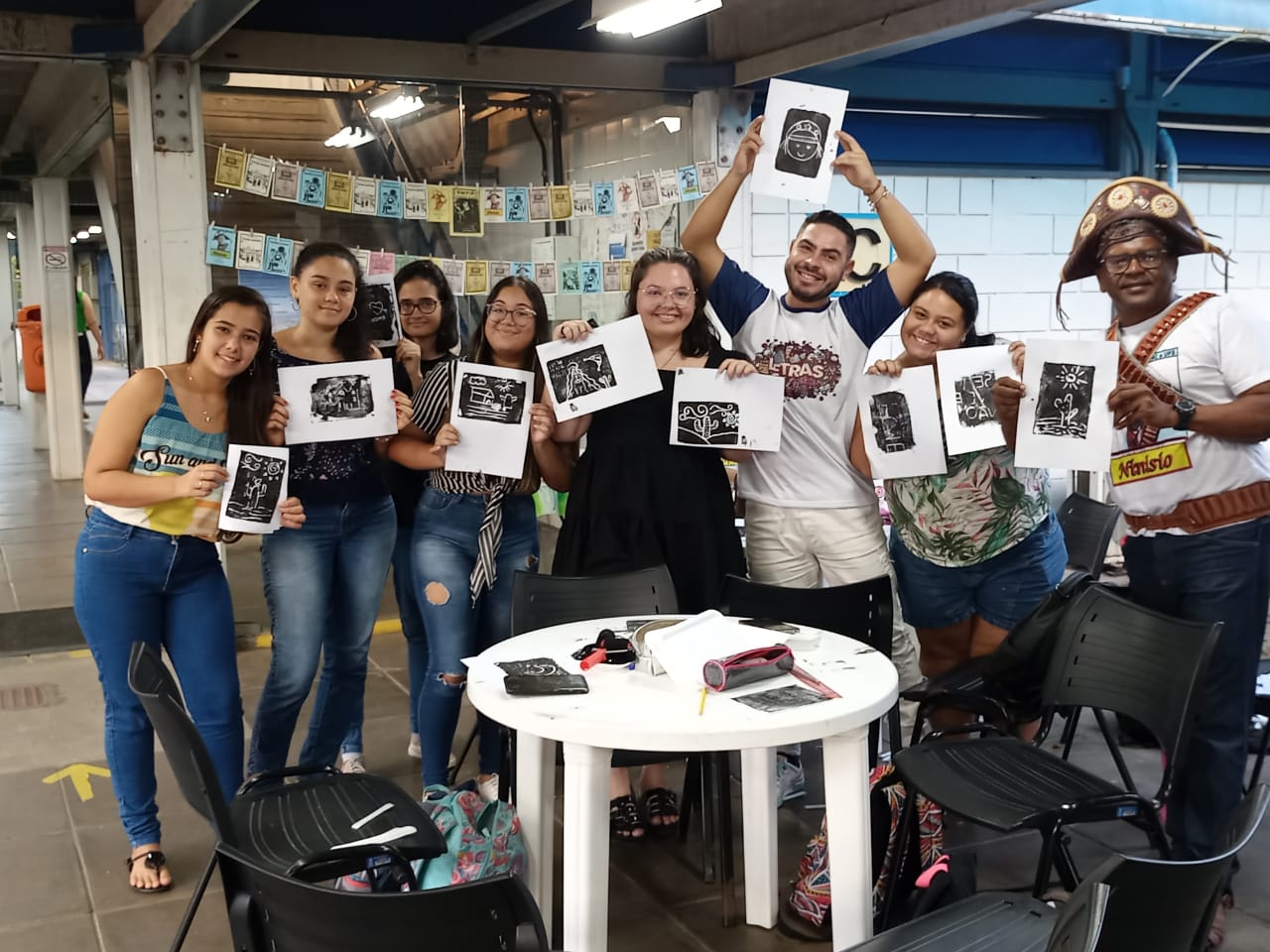 Mestre Ninizio realiza Oficina de Cordel no Campus Itabaiana (Foto: Arquivo Pessoal)