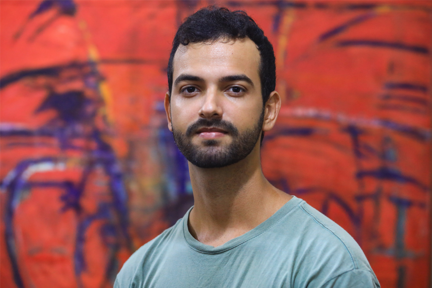 Davi Silva, formado em Artes Visuais e artista plástico. (Foto: Adilson Andrade/Ascom UFS)