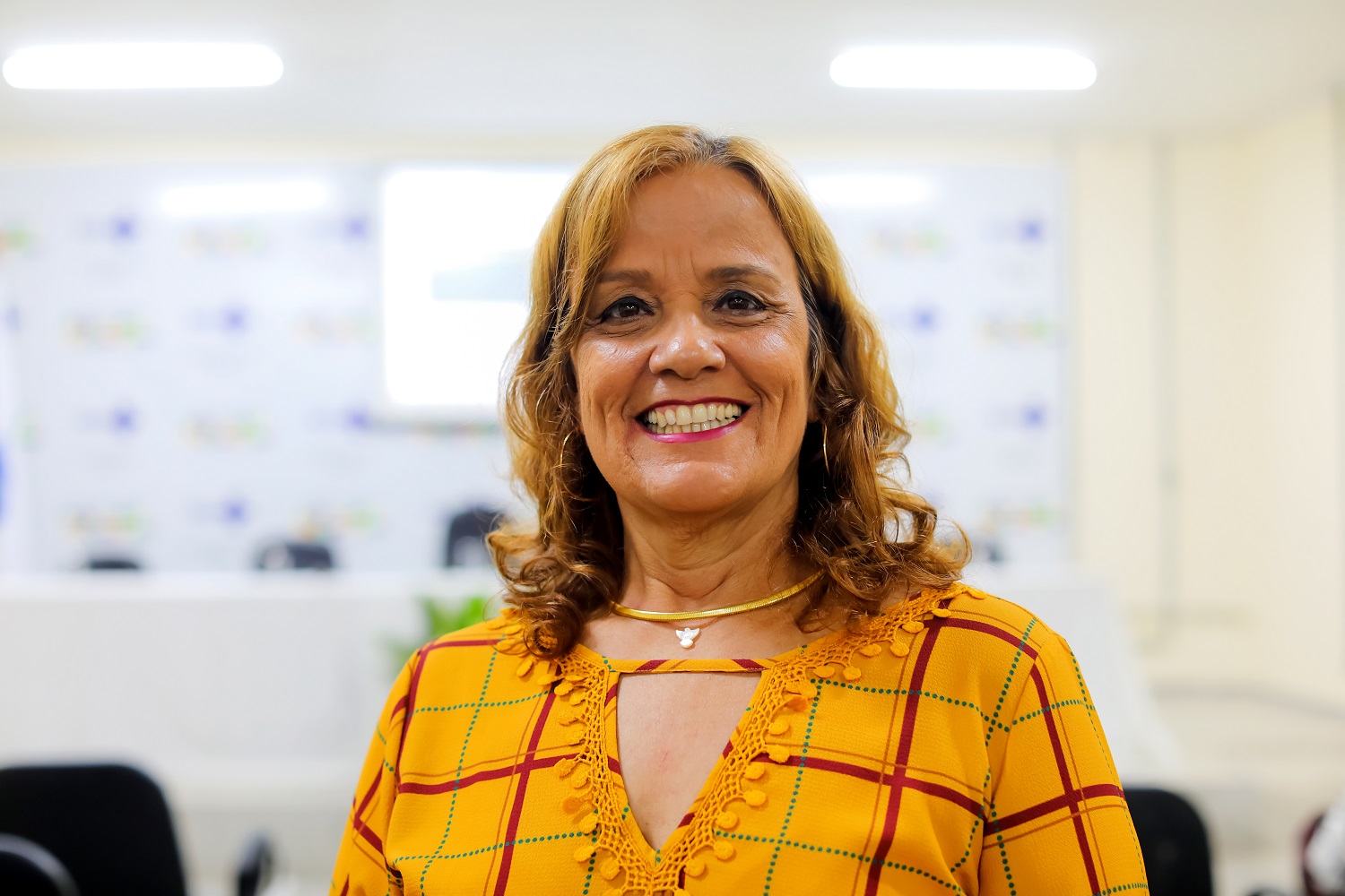 Elisa Leite é assistente social da Secretaria de Estado da Saúde e Referência Técnica para o programa Mais Médicos. (foto: Schirlene Reis/Ascom UFS)