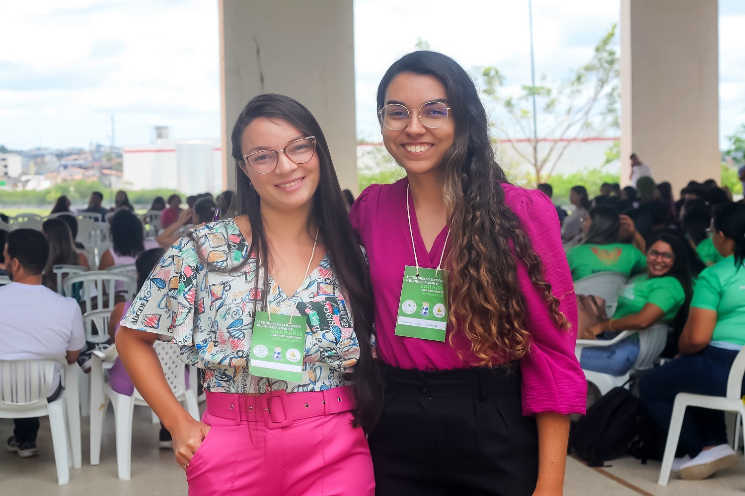 Discentes de mestrado e doutorado, Micalle e Milayne aprovaram o evento 