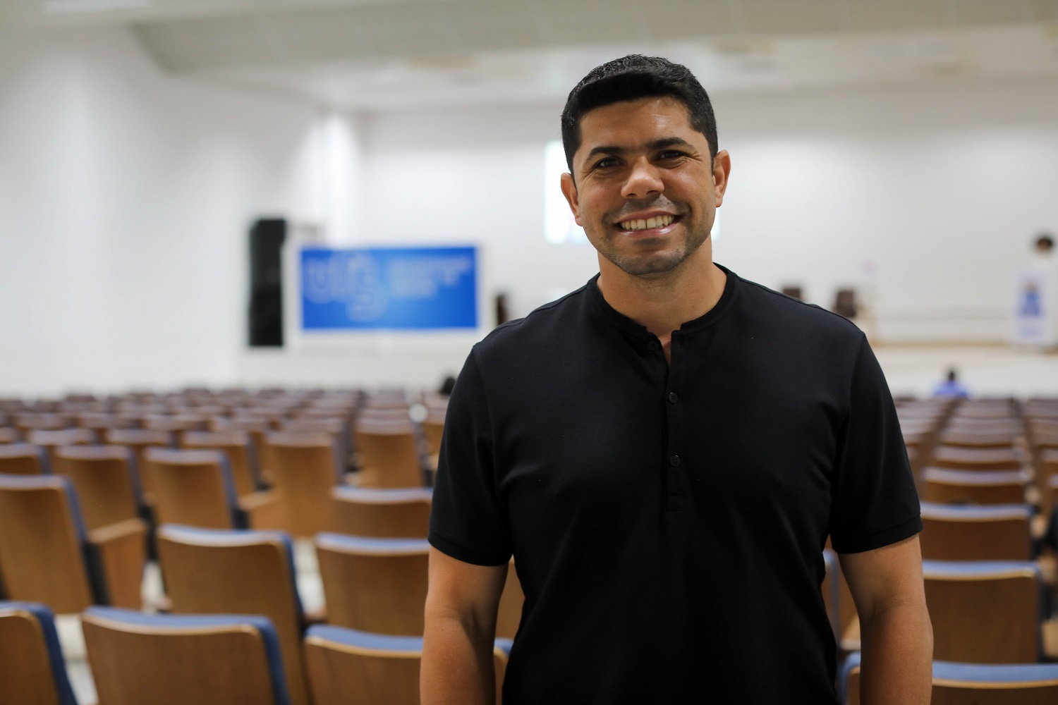 Patrício Darvisson foi um dos palestrantes durante a manhã de abertura do evento. (foto: Evaldo Filho/Ascom UFS)