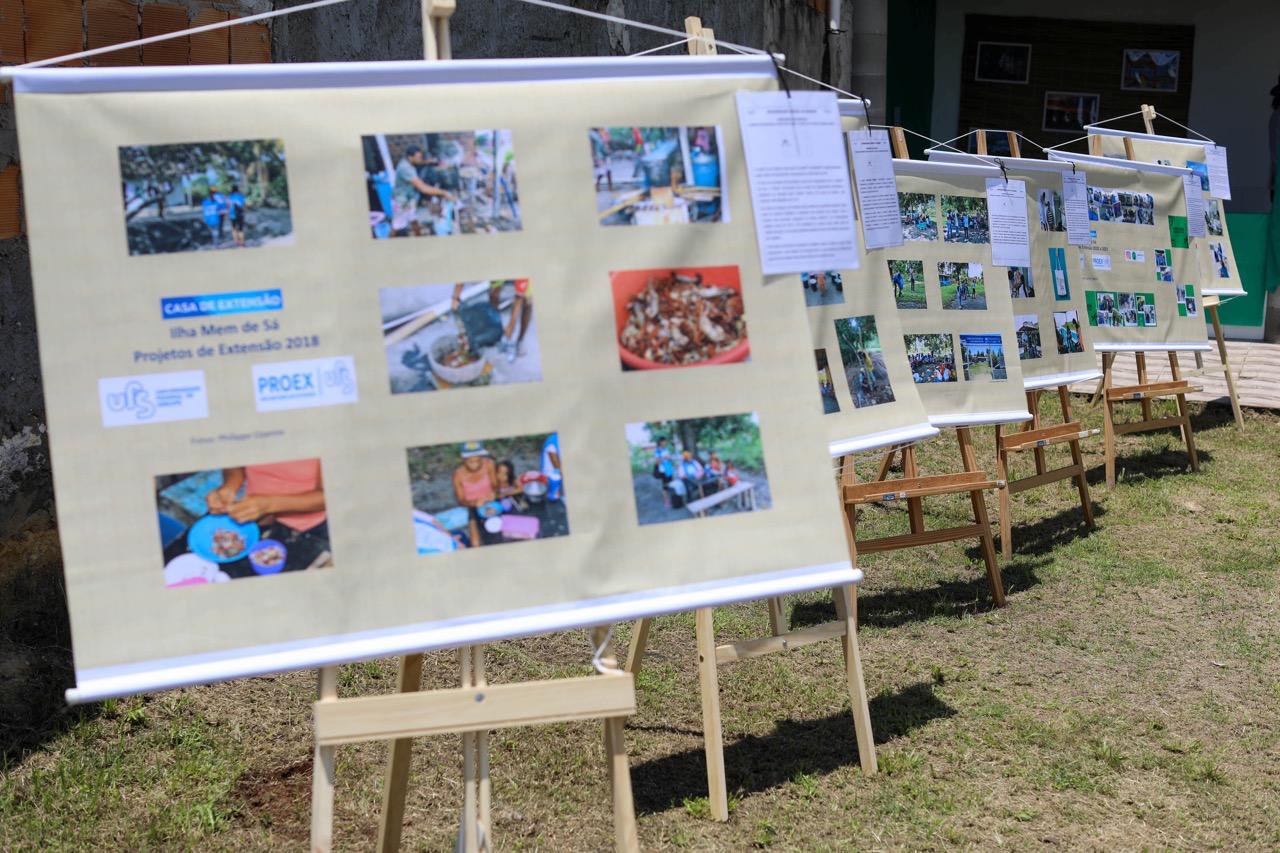 Mostra fotográfica destaca projetos de extensão realizados pela UFS na Ilha Mem de Sá. (Foto: Evaldo Filho/Ascom UFS)