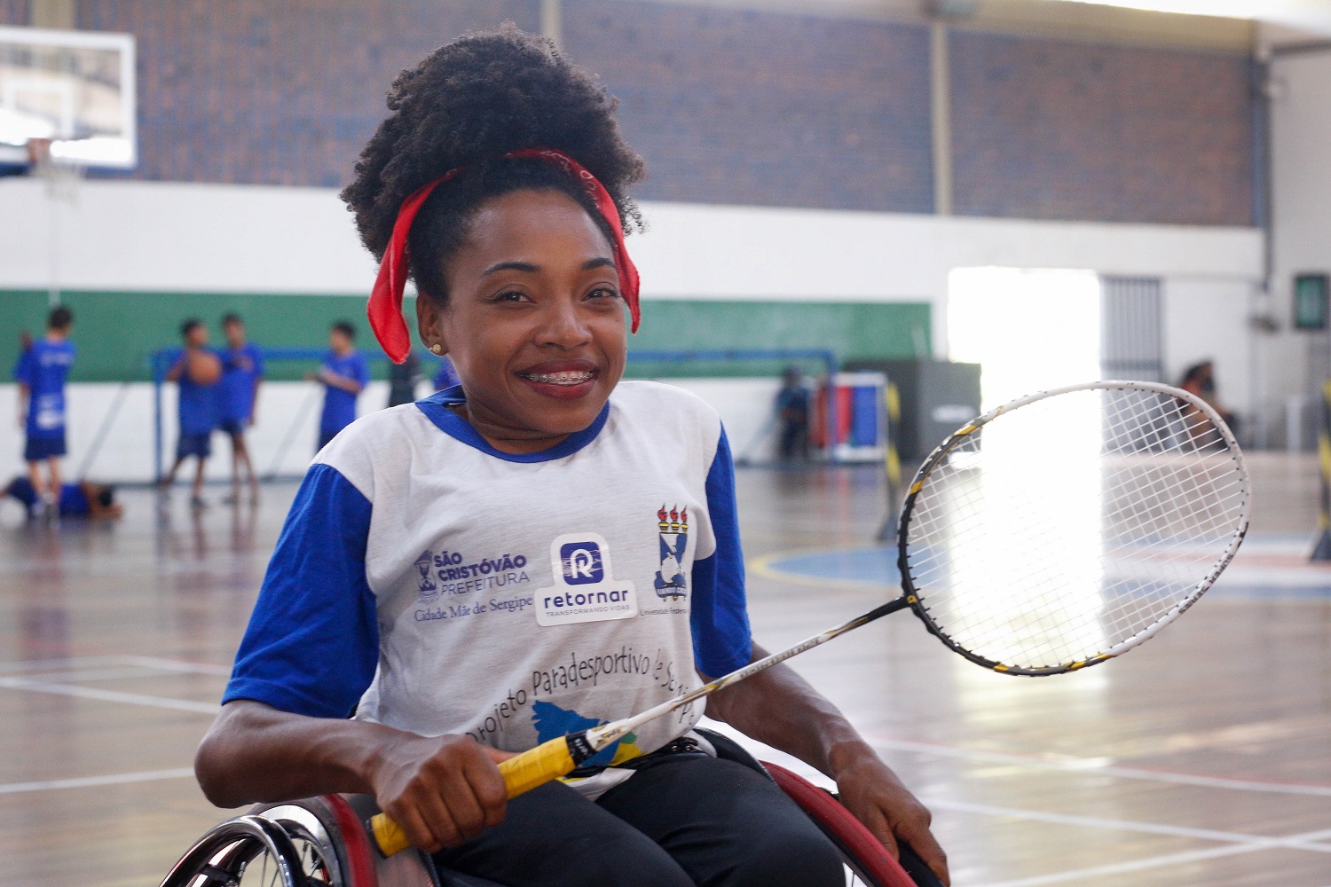 Lucivania Santos vai representar a UFS na modalidade de parabadminton. (Foto: Matheus Martins/Ascom UFS)