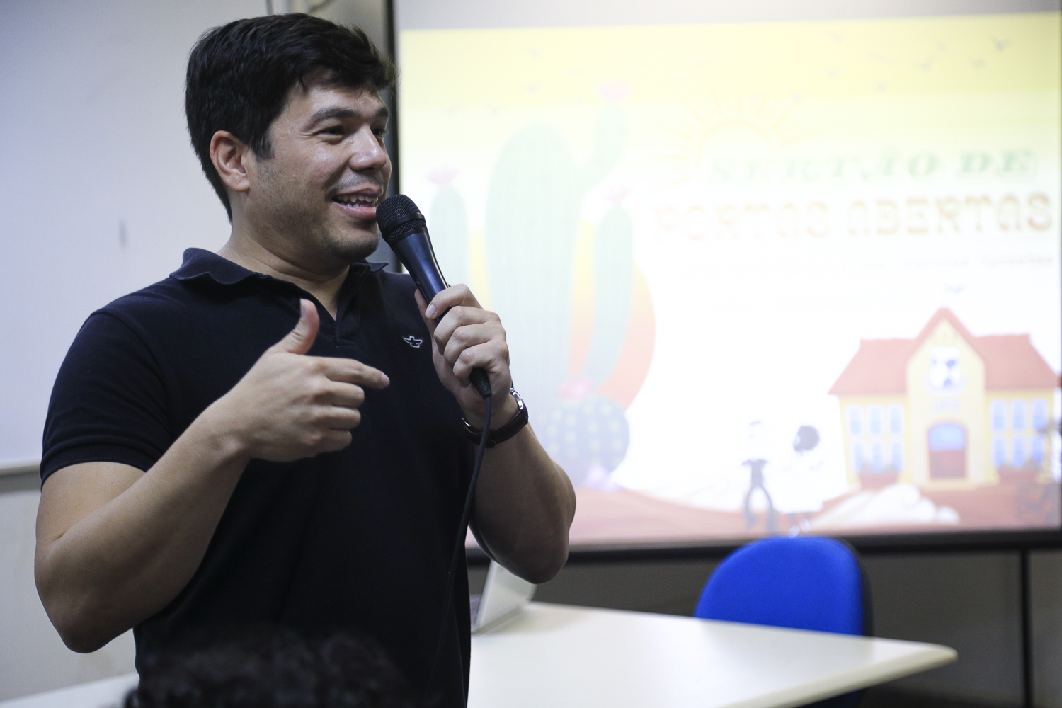Professor Arthur Melo, organizador do evento