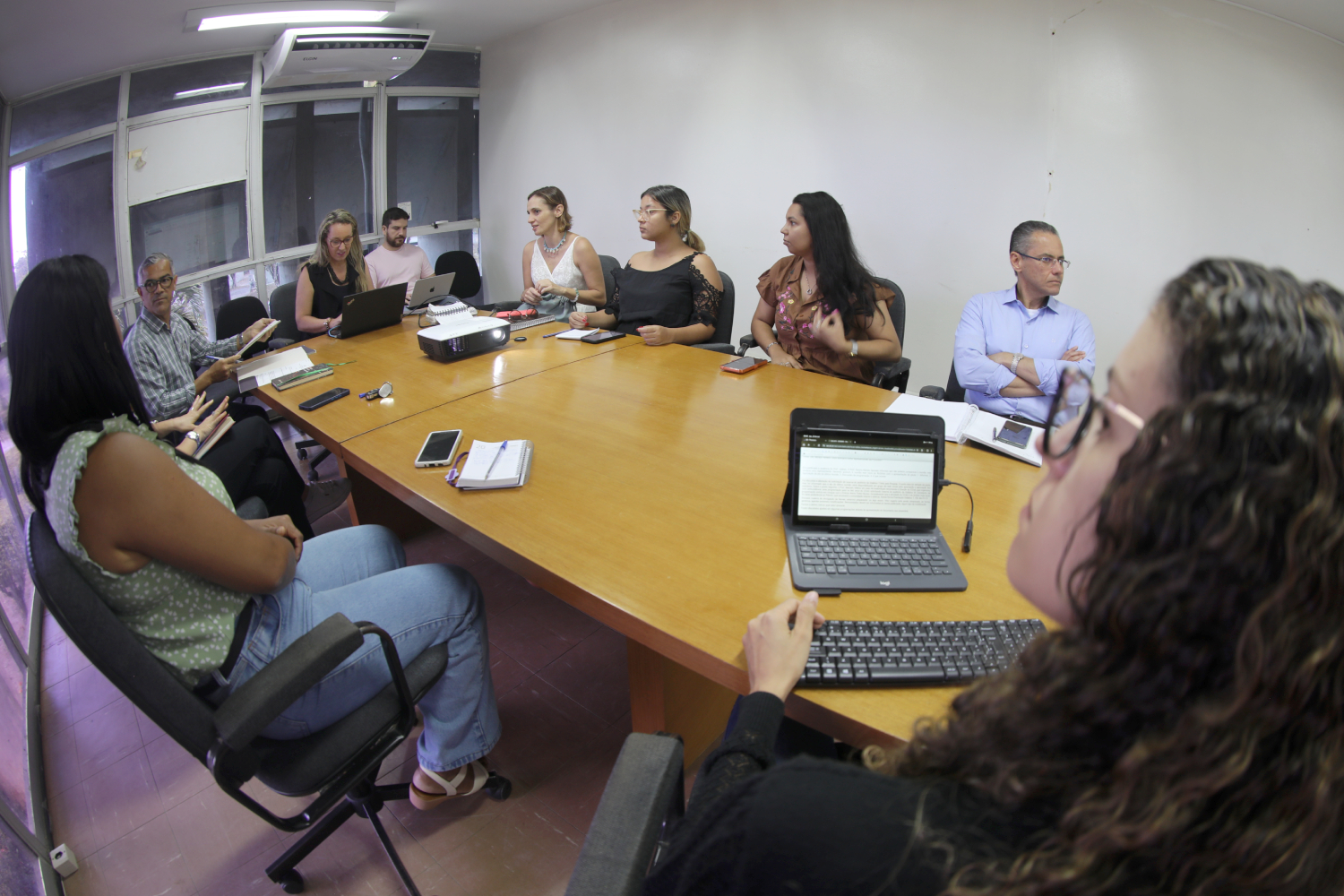 Reunião da Comissão de organização da 9ª Semac. Foto: Schirlene Reis | Ascom UFS.