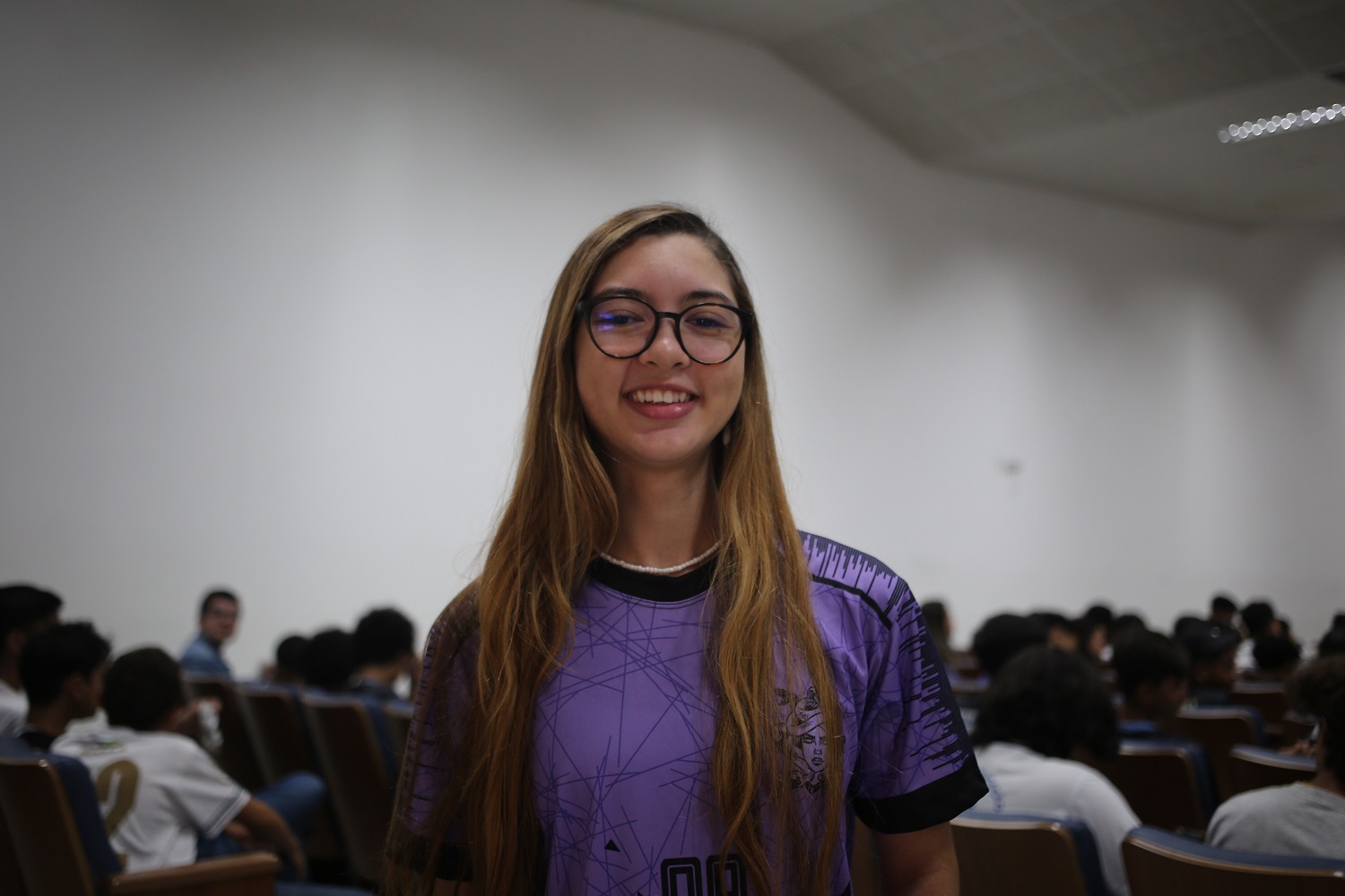 Maria Clara Lima é estudante do 3º ano do ensino médio do Codap. (foto: Schirlene Reis/Ascom UFS)
