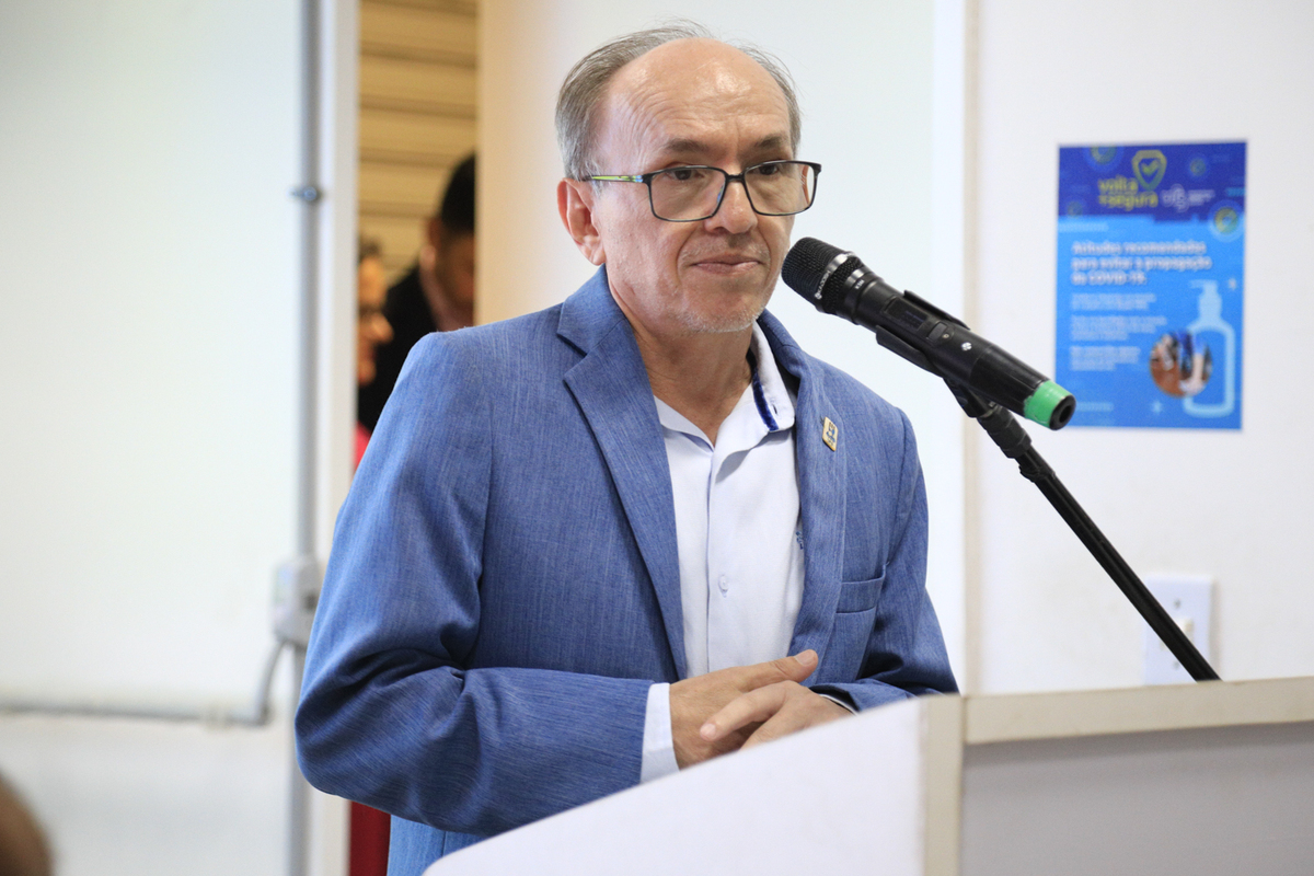 Rosalvo Ferreira: “Celebramos 55 anos e espero que possamos celebrar 100 anos com essa mesma leveza e olhar diferenciado para as pessoas”. (foto: Adilson Andrade/Ascom UFS)