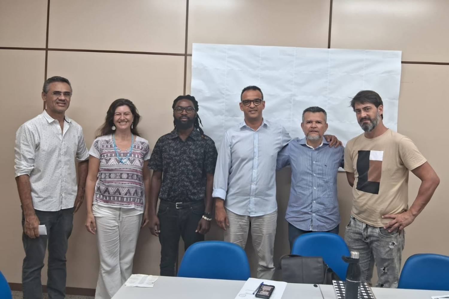 Recepção do professor Dulcídio Cossa pela Prograd. (foto: arquivo pessoal)
