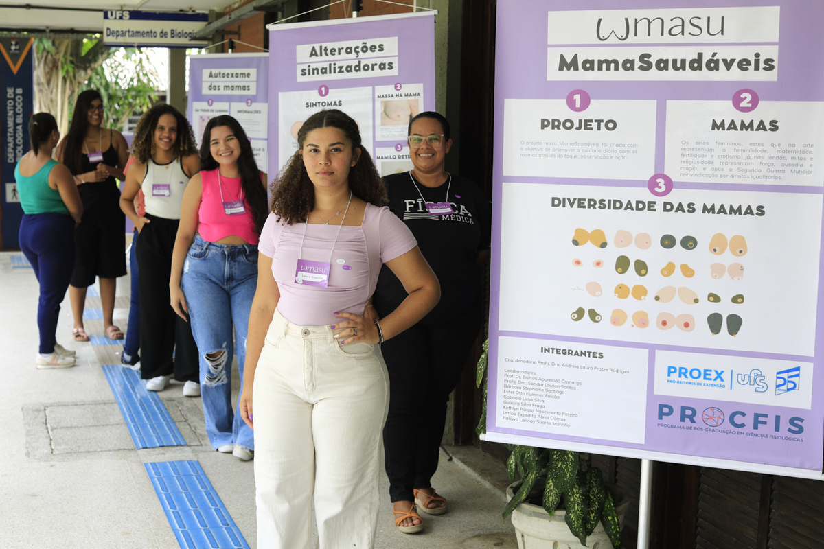 Exposição aconteceu no CCBS/UFS. (foto: Adilson Andrade/Ascom UFS)