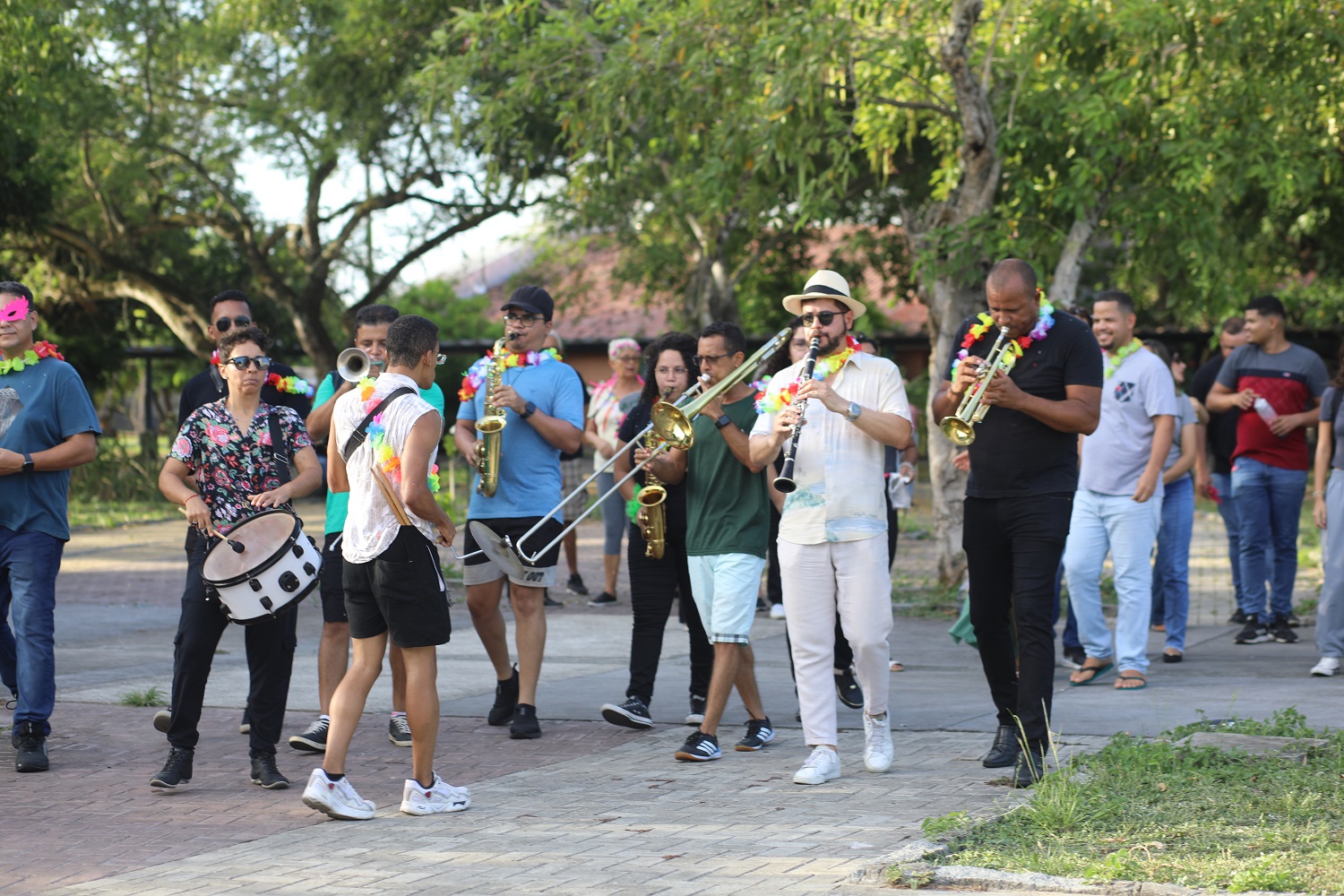 Bloquinho Somos UFS percorreu o Campus de São Cristóvão. (foto: Yan Lima/Ascom UFS)