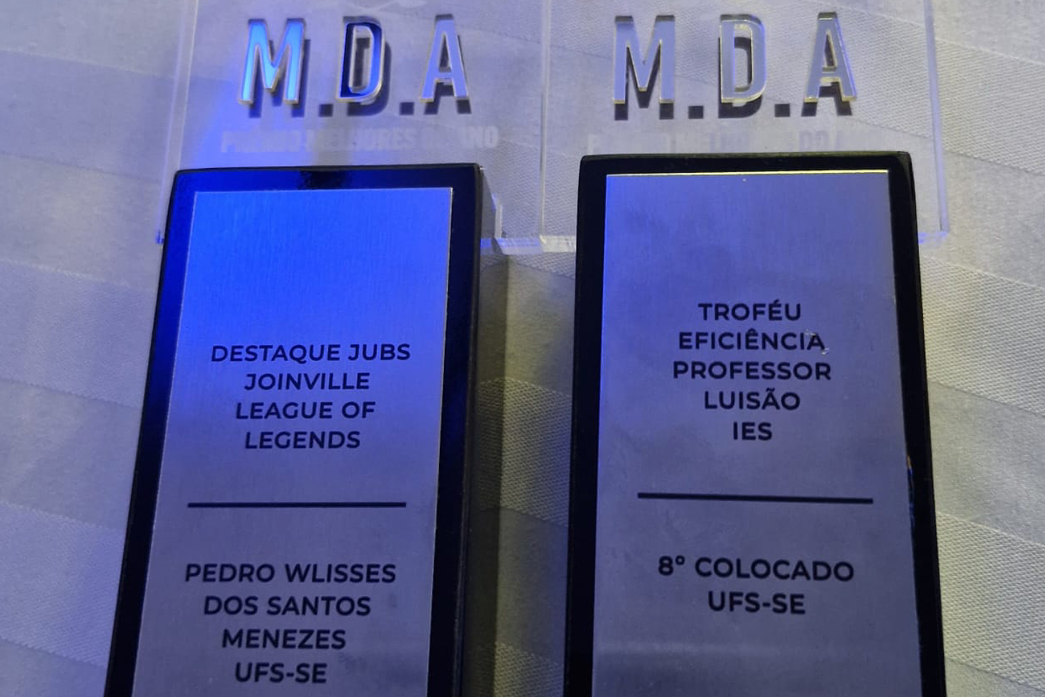 O Troféu Eficiência do Desporto Universitário Brasileiro no Melhores do Ano (MDA) é entregue pela Confederação Brasileira do Desporto Universitário (CBDU)